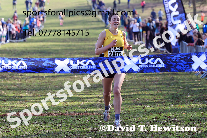 Womens under-17s 2025 UK CAU Inter Counties Cross Country Champs., Wollaton Park, Nottingham. Photo: David T. Hewitson/Sports for All Pics
